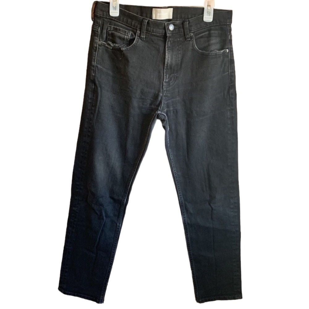 Everlane Men’s Size 32x30 Black Classic Straight Leg Denim Jeans Regular Denim